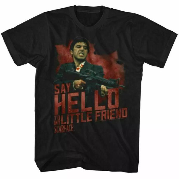 scarface say hello t shirt licensed mob mafia al pacino montana movie black, White;black
scarface say hello t shirt licensed mob mafia al pacino montana movie black, White;black