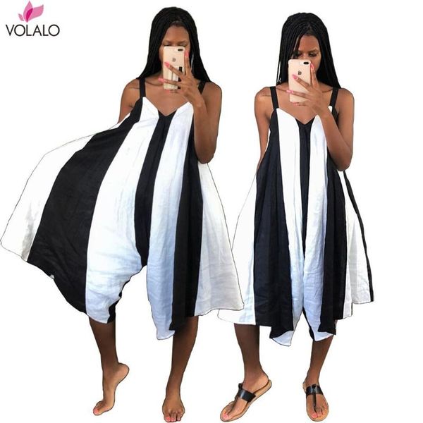 women jumpsuits v-neck sleeveless summer playsuits casual loose pockets vintage romper patchwork strap knitted pants women's & rompers, Black;white
women jumpsuits v-neck sleeveless summer playsuits casual loose pockets vintage romper patchwork strap knitted pants women's & rompers, Black;white