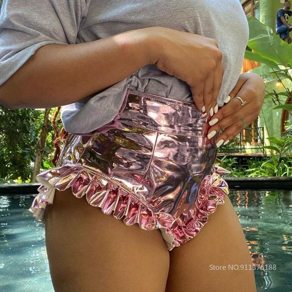 women's shorts high waist ruffles skinny 2021 summer night club party short pants activewear trousers female ruched bottoms, White;black
women's shorts high waist ruffles skinny 2021 summer night club party short pants activewear trousers female ruched bottoms, White;black