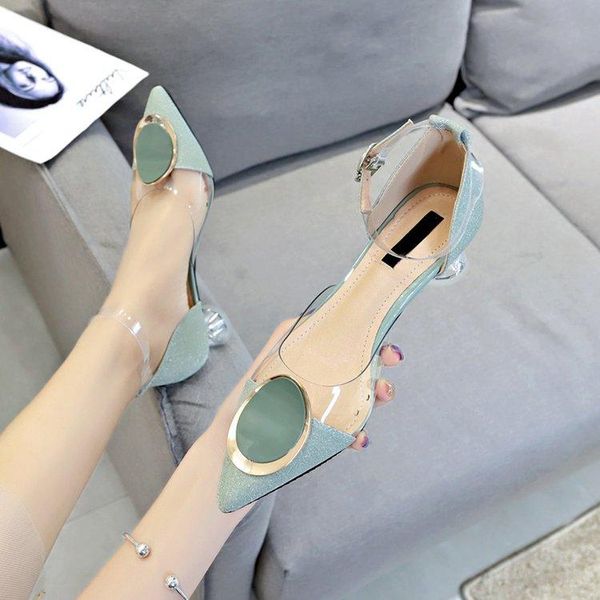 sandals baotou fairy wind 2021 summer transparent shoes with girls pointed high heels hollow single, Black
sandals baotou fairy wind 2021 summer transparent shoes with girls pointed high heels hollow single, Black