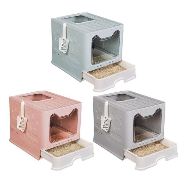 cat grooming litter boxes for large cats foldable anti-splashing with shovel tray scoop kitten toilet well designed space efficient entr
cat grooming litter boxes for large cats foldable anti-splashing with shovel tray scoop kitten toilet well designed space efficient entr
