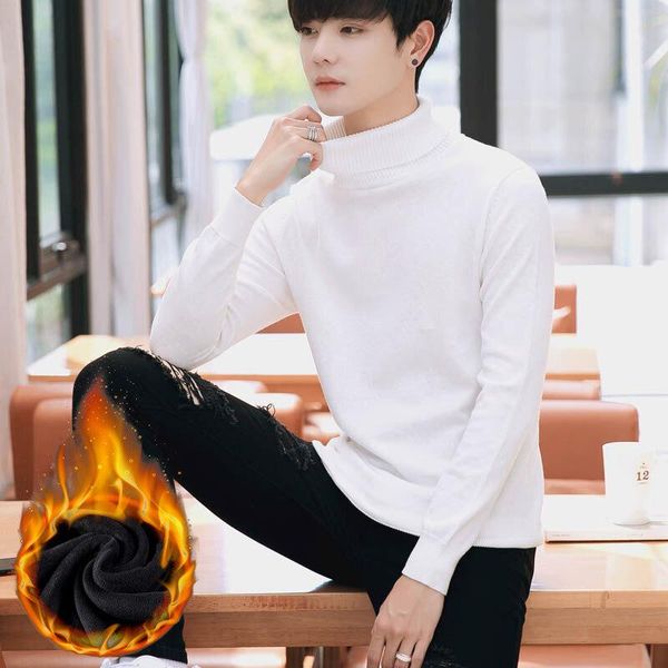 men's sweaters long sleeve t-shirt round neck plush thickened winter youth wool bottomed sweater middle-aged warm, White;black
men's sweaters long sleeve t-shirt round neck plush thickened winter youth wool bottomed sweater middle-aged warm, White;black