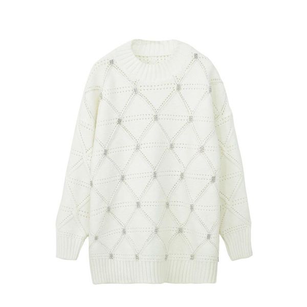 women's sweaters elegant vintage argyle autumn sweater women pullover winter warm long sleeve o-neck chic knit generous lady jumpers, White;black
women's sweaters elegant vintage argyle autumn sweater women pullover winter warm long sleeve o-neck chic knit generous lady jumpers, White;black