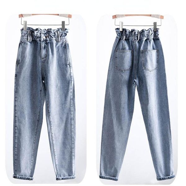 women's jeans 2021 flower pants high waist loose washed light blue elastic 
women's jeans 2021 flower pants high waist loose washed light blue elastic