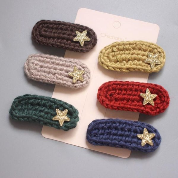 hair accessories 2021 1set handmade colorful wool clips for girls teddy clamp pins kids cute star hairpin baby kawaii, Slivery;white
hair accessories 2021 1set handmade colorful wool clips for girls teddy clamp pins kids cute star hairpin baby kawaii, Slivery;white