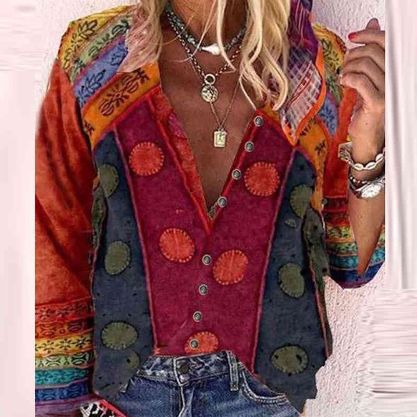 knits women elegant v-neck star print blouse shirts fashion button long sleeves pullovers ladies 5xl casual loose streetwear rk24 jk0o, White
knits women elegant v-neck star print blouse shirts fashion button long sleeves pullovers ladies 5xl casual loose streetwear rk24 jk0o, White
