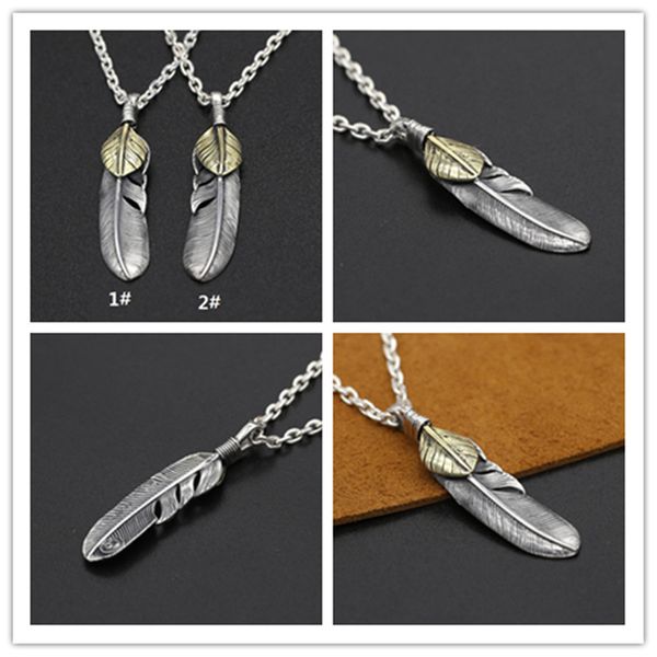 925 sterling silver handmade feather pendants designer jewelry antique silver crosses necklace pendants 2-tone colors without chain
925 sterling silver handmade feather pendants designer jewelry antique silver crosses necklace pendants 2-tone colors without chain