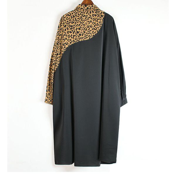 2021xitao europe style leopard print stitching irregular dress women long sleeve loose plus size chiffon dresses for women wj1018, Black;gray
2021xitao europe style leopard print stitching irregular dress women long sleeve loose plus size chiffon dresses for women wj1018, Black;gray
