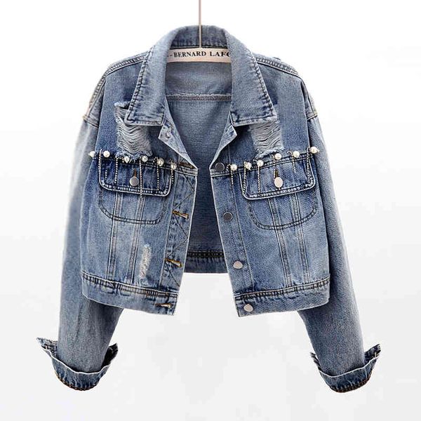 jacket spring autumn vintage frayed loose short denim coat women beading tassel outwear female casual long sleeve jeans jacket, Black;brown
jacket spring autumn vintage frayed loose short denim coat women beading tassel outwear female casual long sleeve jeans jacket, Black;brown