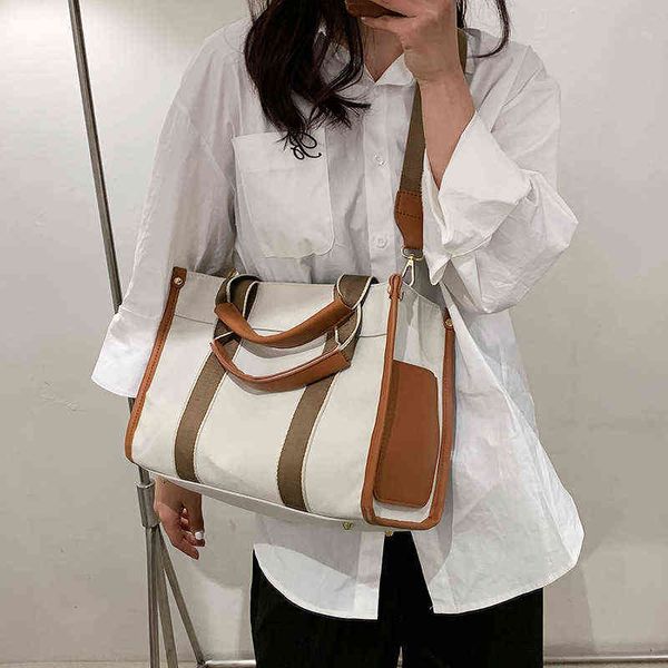 shopping bags fashion canvas tote ladies casual stitching color handbag large capacity shoulder big square female crossbody 220307
shopping bags fashion canvas tote ladies casual stitching color handbag large capacity shoulder big square female crossbody 220307