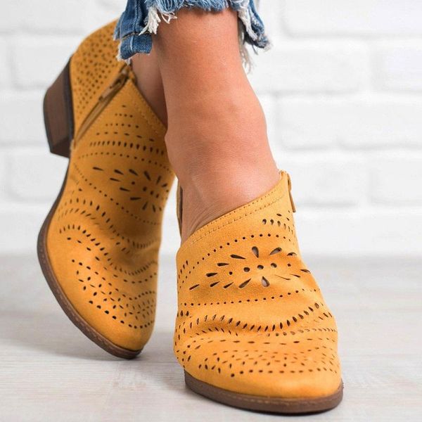 boots women spring autumn faux leather low heels ladies shoes pointed toe hollow out ankle plus size botas mujer, Black
boots women spring autumn faux leather low heels ladies shoes pointed toe hollow out ankle plus size botas mujer, Black