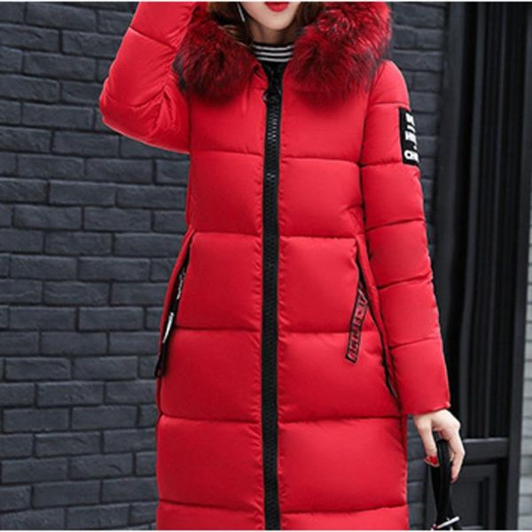 women's wool & blends winter jacket warm zip-up hooded cardigan faux fur coat long slim solid color female outerwears down jackets, Black
women's wool & blends winter jacket warm zip-up hooded cardigan faux fur coat long slim solid color female outerwears down jackets, Black