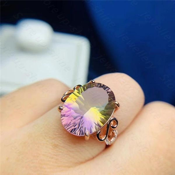 cluster rings style 925 silver inlaid amethyst ring, women's luxurious atmosphere, Golden;silver
cluster rings style 925 silver inlaid amethyst ring, women's luxurious atmosphere, Golden;silver