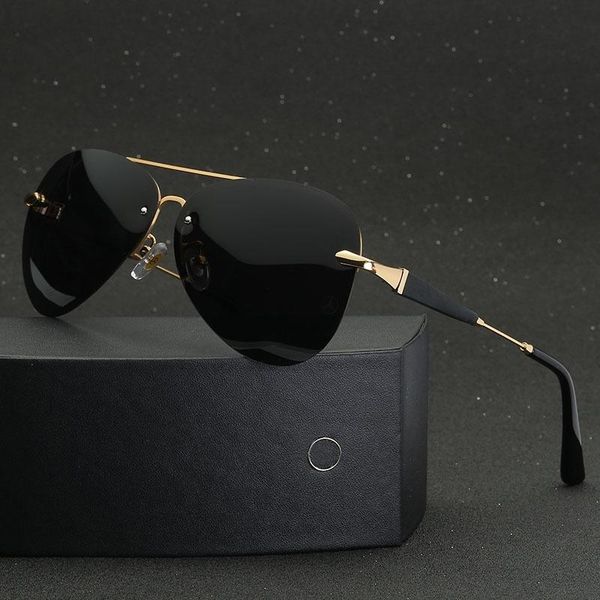sunglasses men's rimless polarized 743 korean fashion cool metal toad frame, White;black
sunglasses men's rimless polarized 743 korean fashion cool metal toad frame, White;black