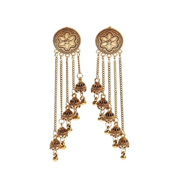 classic flower silver color indian jhumka earrings womens vintage long bell tassel earrings oorbellen
classic flower silver color indian jhumka earrings womens vintage long bell tassel earrings oorbellen