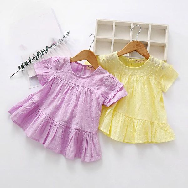 korean kids baby girls solid dress princess summer short ruffles sleeve fashion toddler infant girl girl's dresses, Red;yellow
korean kids baby girls solid dress princess summer short ruffles sleeve fashion toddler infant girl girl's dresses, Red;yellow