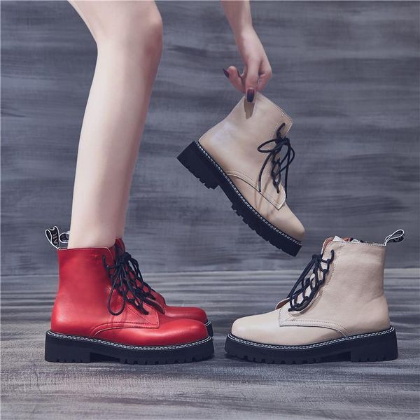 boots quality shoes women's ankle genuine leather 2021 autumn winter fur snow women lace up black short motorcycle
boots quality shoes women's ankle genuine leather 2021 autumn winter fur snow women lace up black short motorcycle