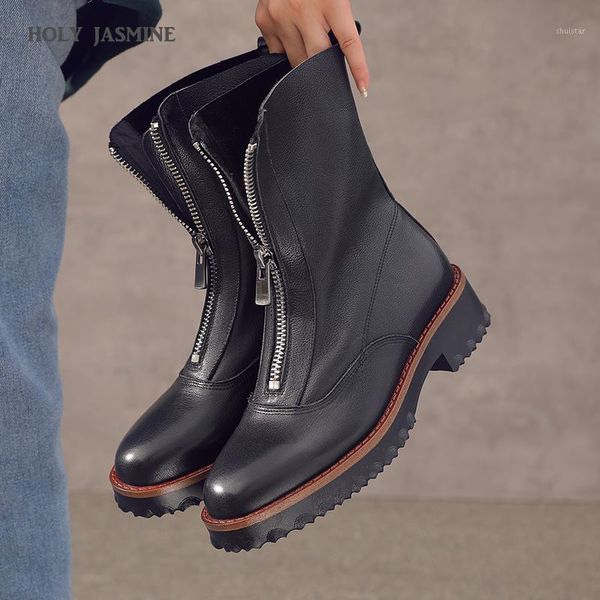 boots 2021 natural genuine leather women metal round toe ladies ankle for square heels spring autumn shoes1, Black
boots 2021 natural genuine leather women metal round toe ladies ankle for square heels spring autumn shoes1, Black