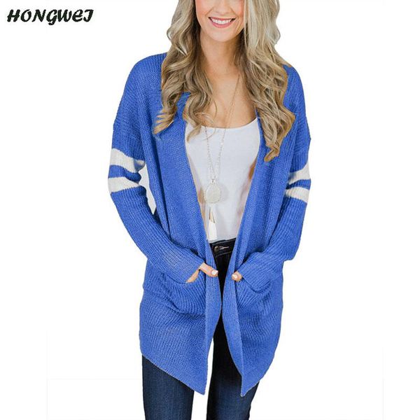 women's sweaters 2021 autumn winter stripped sleeve knitted sweater cardigans coat women warm long female loose cardigan, White;black
women's sweaters 2021 autumn winter stripped sleeve knitted sweater cardigans coat women warm long female loose cardigan, White;black