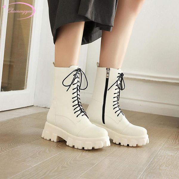 boots casual style round toe ankle lace-up zipper platform black white beige khaki high-heeled motorcycle women's shoes
boots casual style round toe ankle lace-up zipper platform black white beige khaki high-heeled motorcycle women's shoes