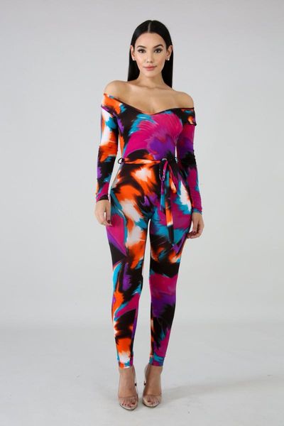 women's jumpsuits & rompers ahvit spring summer long sleeve skinny romper women fashion printing sashes cy8081, Black;white
women's jumpsuits & rompers ahvit spring summer long sleeve skinny romper women fashion printing sashes cy8081, Black;white
