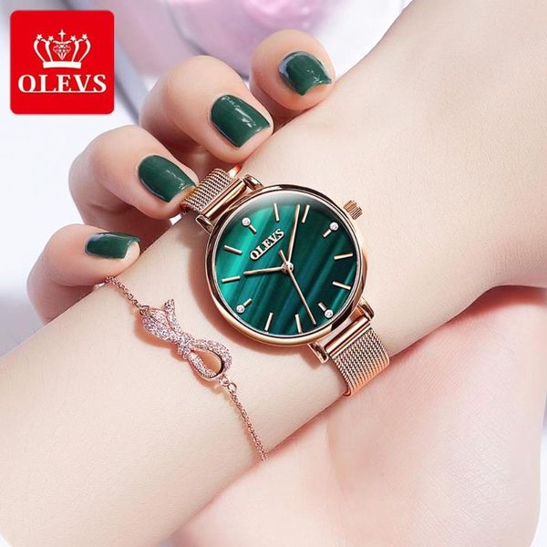 wristwatches simple ladies watch rose gold mesh stainless steel women green dial female waterproof zegarek damski, Slivery;brown
wristwatches simple ladies watch rose gold mesh stainless steel women green dial female waterproof zegarek damski, Slivery;brown