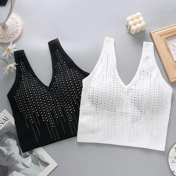 camisoles & tanks 2021 style diamond-wrapped chest strap pad vest without steel ring fashion all-match underwear women, Black;white
camisoles & tanks 2021 style diamond-wrapped chest strap pad vest without steel ring fashion all-match underwear women, Black;white