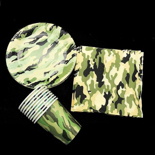 packaging dinner service 60pcs/lot camouflage theme party tableware sets disposable plates cups napkins for 20people use
packaging dinner service 60pcs/lot camouflage theme party tableware sets disposable plates cups napkins for 20people use