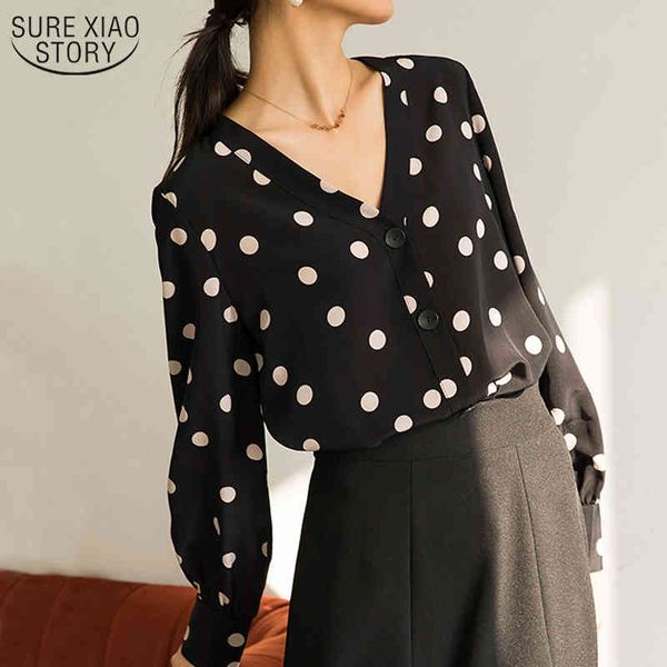 plus size 4xl shirts women long sleeve polka dot women's blouse autumn v-neck loose chiffon 10935 210508, White
plus size 4xl shirts women long sleeve polka dot women's blouse autumn v-neck loose chiffon 10935 210508, White