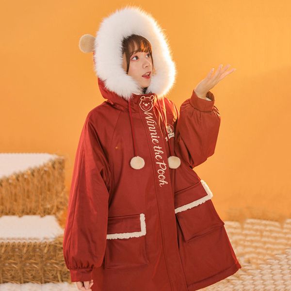 women's down & parkas wholesale winter for women leather jacket big collar parka kawaii loose female harajuku oversized with hood print, Black
women's down & parkas wholesale winter for women leather jacket big collar parka kawaii loose female harajuku oversized with hood print, Black
