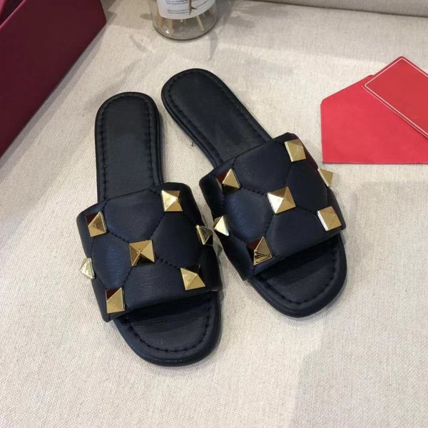 v-rivet square head sandals for women to wear in 2021 spring and summer ysj, Black 
v-rivet square head sandals for women to wear in 2021 spring and summer ysj, Black