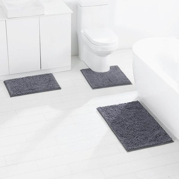 bath mats 3pcs bathroom rug set non slip chenille rugs washable absorbent plush shaggy for tub,toilet,shower
bath mats 3pcs bathroom rug set non slip chenille rugs washable absorbent plush shaggy for tub,toilet,shower