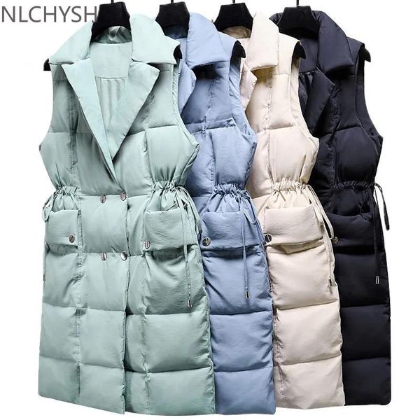 women's vests 2021 cotton padded down vest women mid-length autumn winter warm sleeveless jacket waistcoat sashes outerwear student, Black;white
women's vests 2021 cotton padded down vest women mid-length autumn winter warm sleeveless jacket waistcoat sashes outerwear student, Black;white