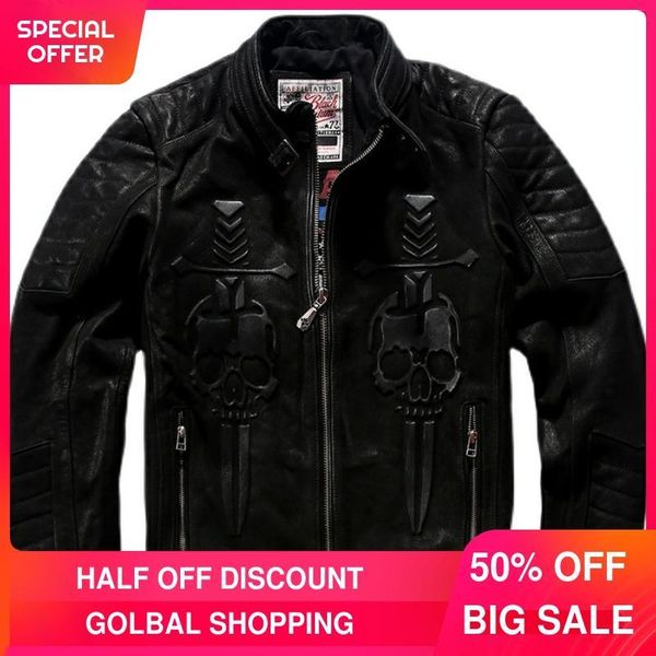 men's leather & faux 2021 black genuine jacket men motorcycle style plus size 5xl natural thick cowhide winter slim fit short skulls co
men's leather & faux 2021 black genuine jacket men motorcycle style plus size 5xl natural thick cowhide winter slim fit short skulls co