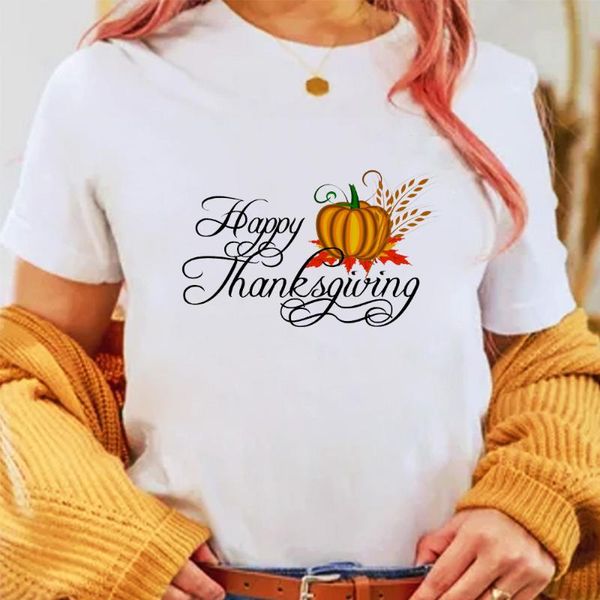 women's t-shirt women tshirt pumpkin print lovely o-neck happy thanksgiving cartoon ladies tees shirt clothes graphic female, White
women's t-shirt women tshirt pumpkin print lovely o-neck happy thanksgiving cartoon ladies tees shirt clothes graphic female, White
