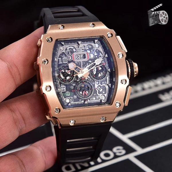 wristwatches black red rubber men stainless steel watch sapphire automatic mechanical tourbillion calendar, Slivery;brown
wristwatches black red rubber men stainless steel watch sapphire automatic mechanical tourbillion calendar, Slivery;brown