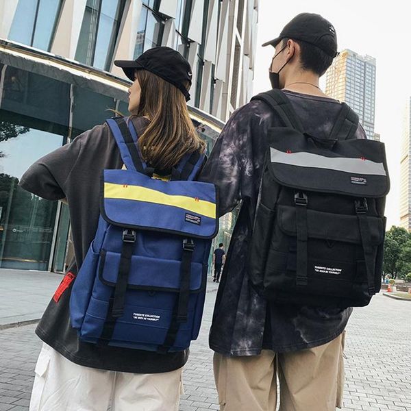 trending man backpack cool fashion large capacity backbag durable youth color contrast school bag personality black blue
trending man backpack cool fashion large capacity backbag durable youth color contrast school bag personality black blue