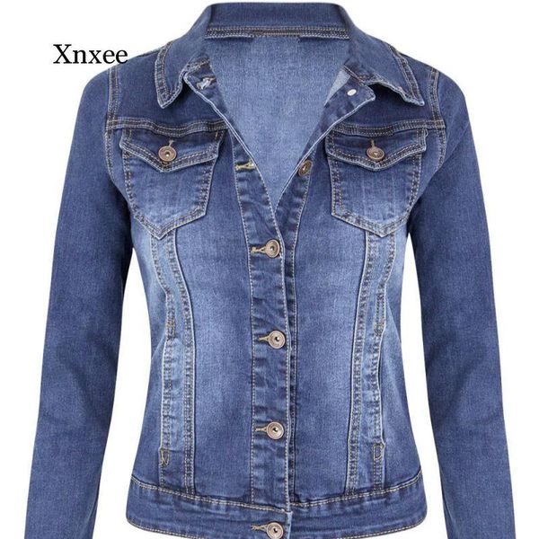 women's jackets spring and autumn long sleeve denim jacket fashion slim stretch short jeans women, Black;brown
women's jackets spring and autumn long sleeve denim jacket fashion slim stretch short jeans women, Black;brown