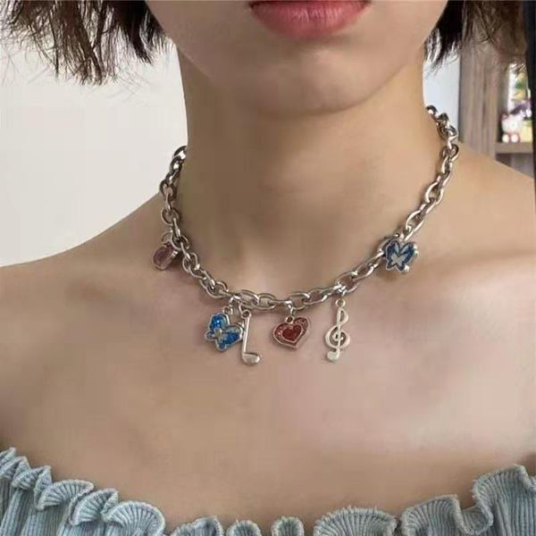 colorful classic couple matching music note pendant lucky butterfly necklace women infinity love charm gifts chokers, Golden;silver
colorful classic couple matching music note pendant lucky butterfly necklace women infinity love charm gifts chokers, Golden;silver