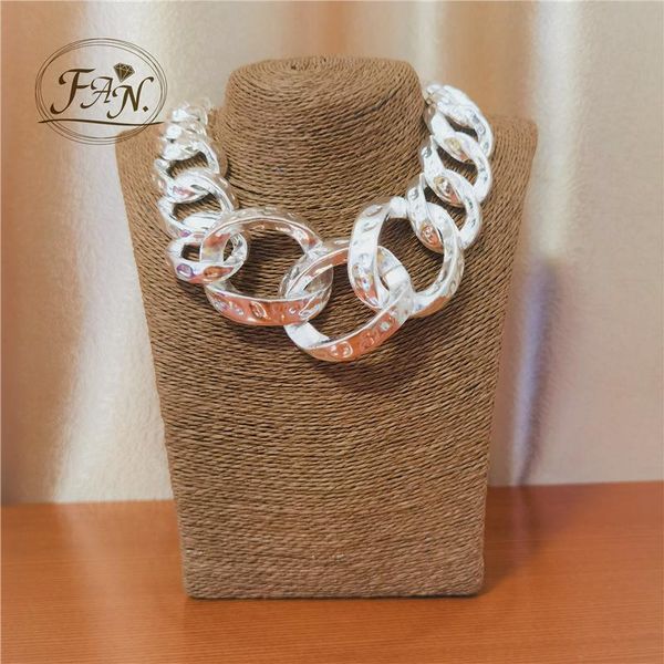 classic charming girl women fashion necklace link style heavy bright silver color metal chain nice gift for mother chokers, Golden;silver
classic charming girl women fashion necklace link style heavy bright silver color metal chain nice gift for mother chokers, Golden;silver