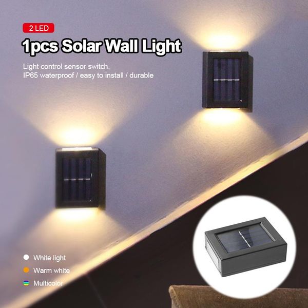 solar lamps 2 led powered wall light waterproof up and down outdoor street lights patio control sensor lamp garden decoration
solar lamps 2 led powered wall light waterproof up and down outdoor street lights patio control sensor lamp garden decoration