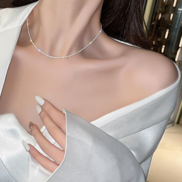 chokers inshe house sparkling silver flashing chain necklace light luxury korean clavicle, Golden;silver
chokers inshe house sparkling silver flashing chain necklace light luxury korean clavicle, Golden;silver