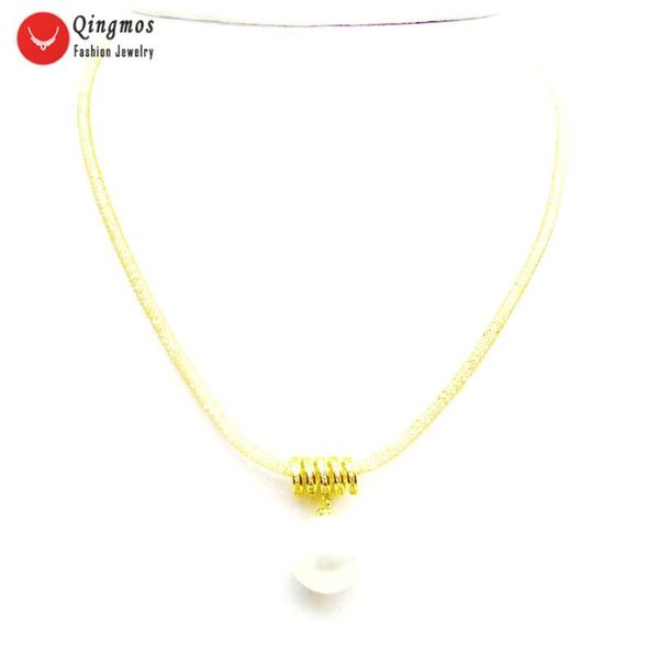 pendant necklaces qingmos 16mm round white sea shell pearl necklace for women with crystal net chain brass inside full rhinestone jewelry, Silver
pendant necklaces qingmos 16mm round white sea shell pearl necklace for women with crystal net chain brass inside full rhinestone jewelry, Silver