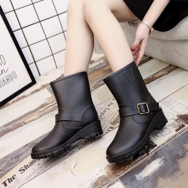 boots 2021 leisure rain women low-heeled round toe shoes waterproof middle tube chaussures femmes, Black
boots 2021 leisure rain women low-heeled round toe shoes waterproof middle tube chaussures femmes, Black