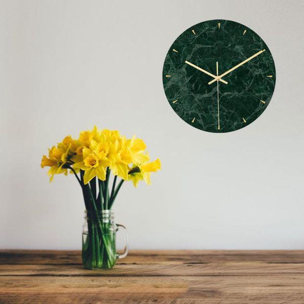 wall clocks 1pc novel marble clock printing green round modern without battery for home decor
wall clocks 1pc novel marble clock printing green round modern without battery for home decor