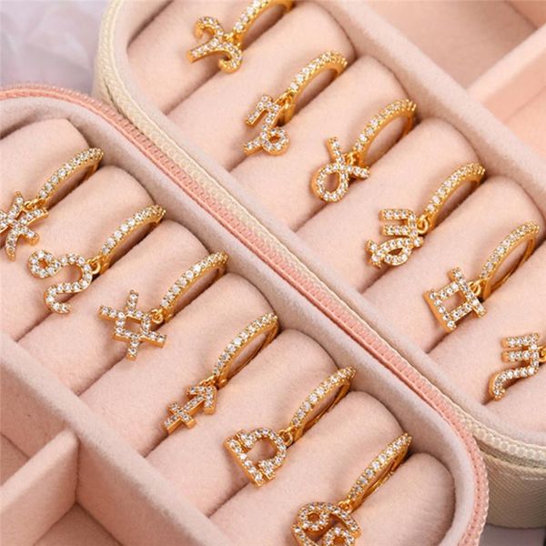 hoop & huggie ins 12 constellation earrings gold plated zircon hoops earring european and american style selling piercing brincos, Golden;silver
hoop & huggie ins 12 constellation earrings gold plated zircon hoops earring european and american style selling piercing brincos, Golden;silver