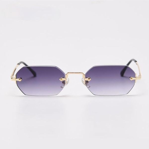 small square rimless sunglasses women retro polygon grey gradient sun glasses vintage lady summer style female eyewear uv400, White;black
small square rimless sunglasses women retro polygon grey gradient sun glasses vintage lady summer style female eyewear uv400, White;black