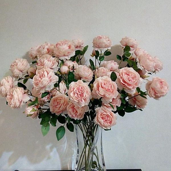 decorative flowers & wreaths 3 heads artificial peony bouquet silk bridal fall vivid fake rose for wedding home party dec
decorative flowers & wreaths 3 heads artificial peony bouquet silk bridal fall vivid fake rose for wedding home party dec