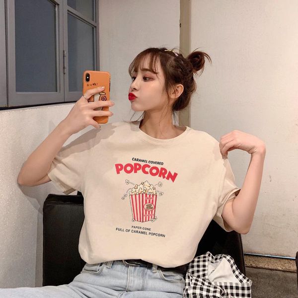 women's t-shirt short sleeve female summer 2021 han edition of pure cotton white loose casual coat half
women's t-shirt short sleeve female summer 2021 han edition of pure cotton white loose casual coat half