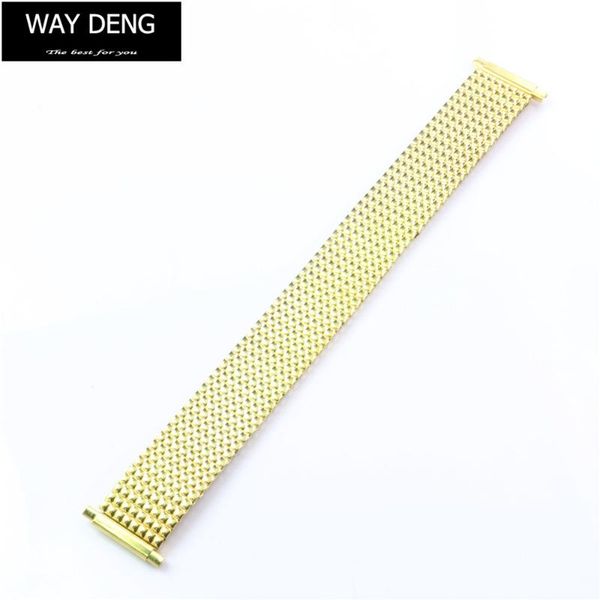 watch bands way deng - flexible golden stainless steel metal stretch watchband band strap bracelet width 16-22 mm adjustable y157, Black;brown
watch bands way deng - flexible golden stainless steel metal stretch watchband band strap bracelet width 16-22 mm adjustable y157, Black;brown